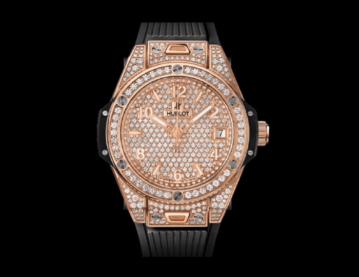 Đồng hồ Hublot Big Bang One Click King Gold Full Pave 39mm