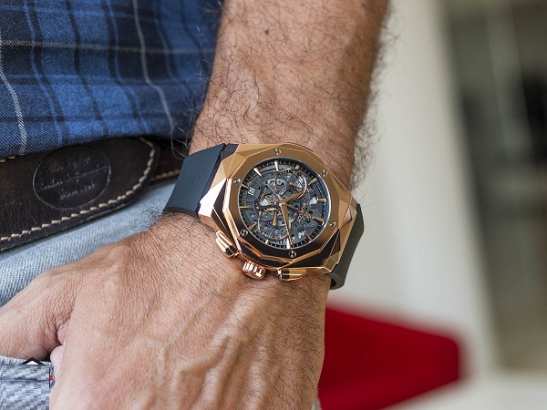 Hublot Classic Fusion Aerofusion Chronograph Orlinski Gold