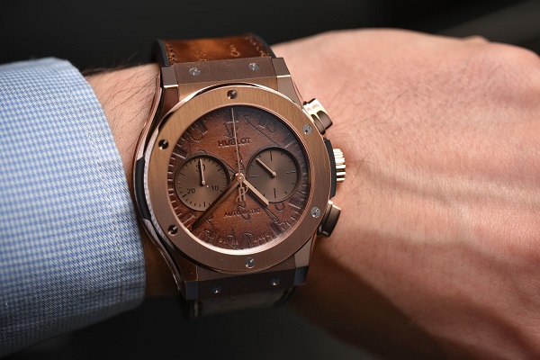 Hublot Classic Fusion Chronograph Berluti Scritto King Gold