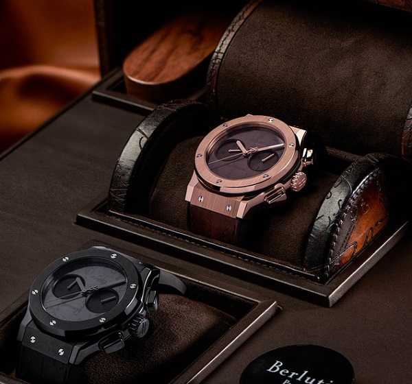 Hublot Classic Fusion Chronograph Berluti Scritto King Gold