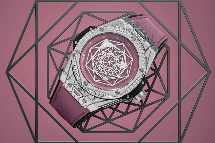 Đồng hồ Hublot Bigbang One Click Sang Bleu King Gold Pink Diamonds